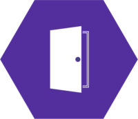 opens doors purple